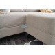 Corner Sofa-Bed Eris - Cream Cream Atelier del Sofa Corner Sofa-Bed Eris - Cream Cream