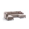 Atelier del Sofa Corner Sofa-Bed Eris - Cream Cream