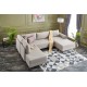 Γωνιακός Καναπές Κρεβάτι - Belen - Χρώμα Cream - 300x202x78εκ Γωνιακός Καναπές Κρεβάτι - Belen - Χρώμα Cream - 300x202x78εκ