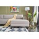 Γωνιακός Καναπές Efsun - 300x202x78εκ - Χρώμα Cream Γωνιακός Καναπές Efsun - 300x202x78εκ - Χρώμα Cream