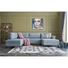 Atelier del Sofa Corner Sofa-Bed Eris - Blue Blue