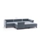 Corner Sofa-Bed Eris - Blue Blue Atelier del Sofa Corner Sofa-Bed Eris - Blue Blue