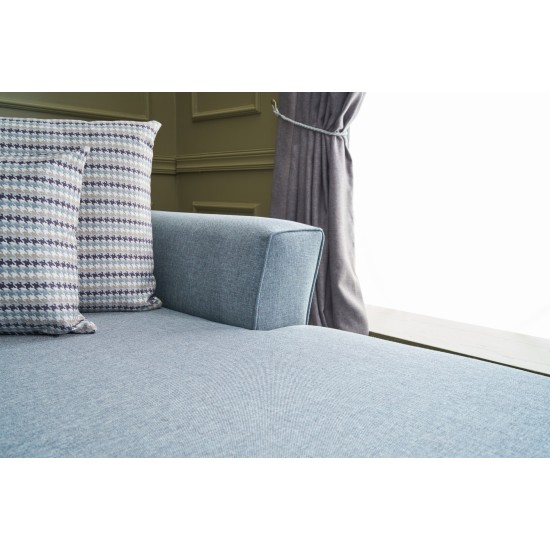 Corner Sofa-Bed Eris - Blue Blue Atelier del Sofa Corner Sofa-Bed Eris - Blue Blue