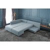 Atelier del Sofa Corner Sofa-Bed Manama Corner Sofa Bed Left - Light Blue Light Blue