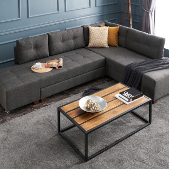 Corner Sofa-Bed Manama Corner Sofa Bed Right - Anthracite Anthracite