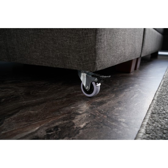 Atelier del Sofa Corner Sofa-Bed Manama Corner Sofa Bed Right - Anthracite Anthracite