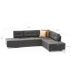 Atelier del Sofa Corner Sofa-Bed Manama Corner Sofa Bed Right - Anthracite Anthracite