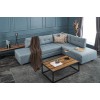 Atelier del Sofa Corner Sofa-Bed Manama Corner Sofa Bed Right - Light Blue Light Blue