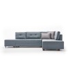 Atelier del Sofa Corner Sofa-Bed Manama Corner Sofa Bed Right - Light Blue Light Blue