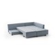 Corner Sofa-Bed Manama Corner Sofa Bed Right - Light Blue Light Blue Atelier del Sofa Corner Sofa-Bed Manama Corner Sofa Bed Right - Light Blue Light Blue