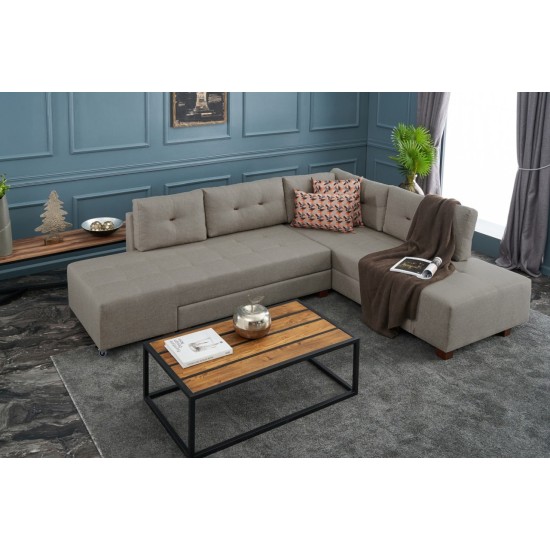 Corner Sofa-Bed Manama Corner Sofa Bed Right - Cream Cream Atelier del Sofa Corner Sofa-Bed Manama Corner Sofa Bed Right - Cream Cream