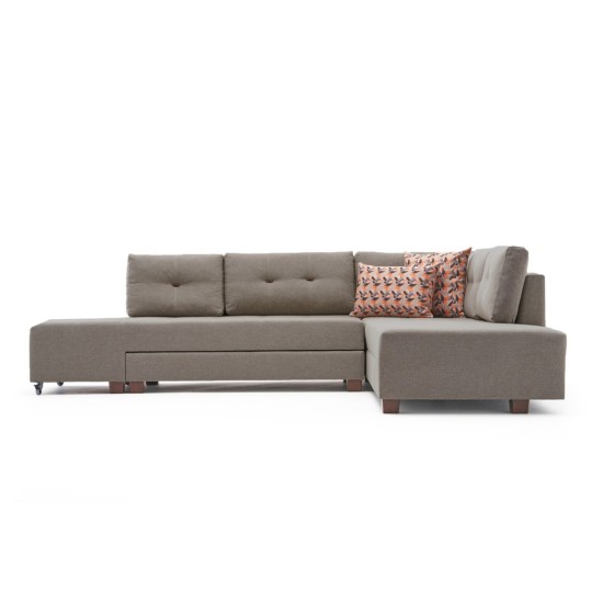 Corner Sofa-Bed Manama Corner Sofa Bed Right - Cream Cream Atelier del Sofa Corner Sofa-Bed Manama Corner Sofa Bed Right - Cream Cream