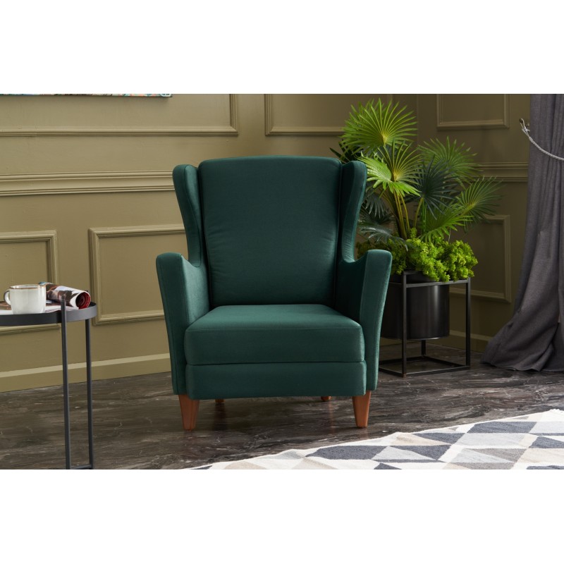 Atelier del Sofa Wing Chair Lola Berjer - Green Green