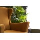 Wing Chair Lola Berjer - Gold Gold Atelier del Sofa Wing Chair Lola Berjer - Gold Gold