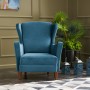 Wing Chair Lola Berjer - Turquoise Turquoise