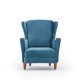 Wing Chair Lola Berjer - Turquoise Turquoise Atelier del Sofa Wing Chair Lola Berjer - Turquoise Turquoise