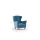 Wing Chair Lola Berjer - Turquoise Turquoise Atelier del Sofa Wing Chair Lola Berjer - Turquoise Turquoise