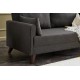 Διθέσιος Καναπές - Bella Sofa - Χρώμα Ανθρακί