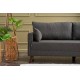 Διθέσιος Καναπές - Bella Sofa - Χρώμα Ανθρακί