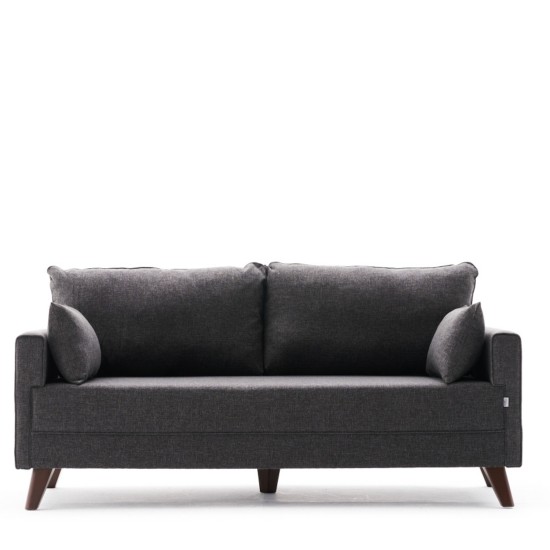 Διθέσιος Καναπές - Bella Sofa - Χρώμα Ανθρακί