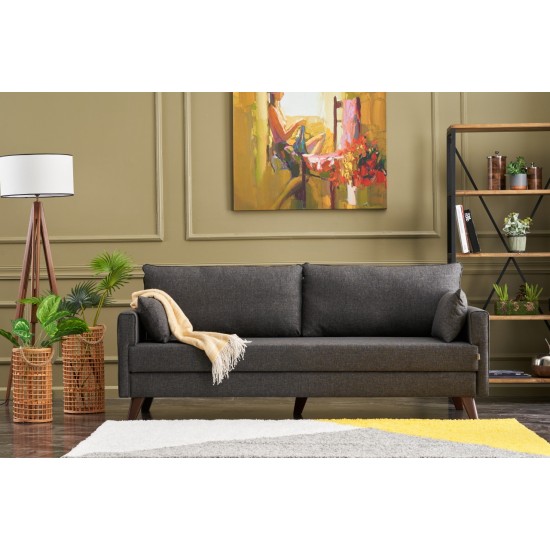 3-Seat Sofa-Bed Bella Sofa Bed - Anthracite Anthracite Atelier del Sofa 3-Seat Sofa-Bed Bella Sofa Bed - Anthracite Anthracite