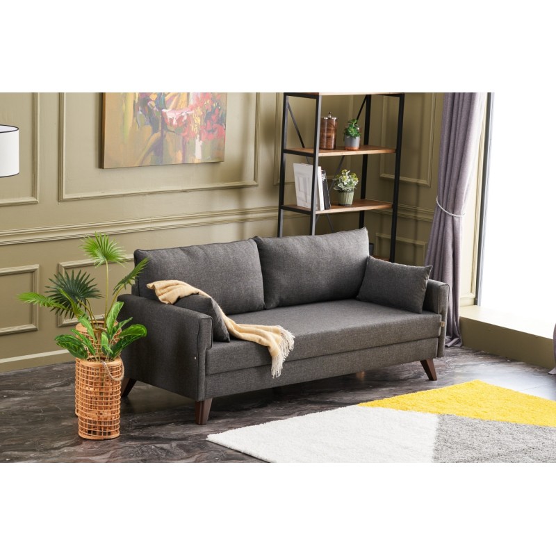 Atelier del Sofa 3-Seat Sofa-Bed Bella Sofa Bed - Anthracite Anthracite