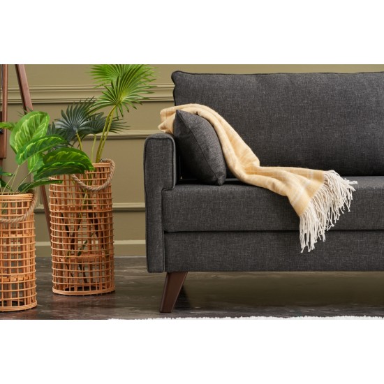 3-Seat Sofa-Bed Bella Sofa Bed - Anthracite Anthracite Atelier del Sofa 3-Seat Sofa-Bed Bella Sofa Bed - Anthracite Anthracite