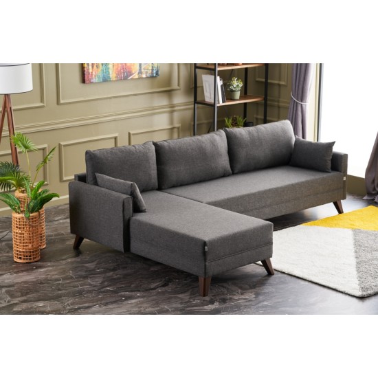 Corner Sofa Bella Corner Sofa Left - Anthracite Anthracite Atelier del Sofa Corner Sofa Bella Corner Sofa Left - Anthracite Anthracite