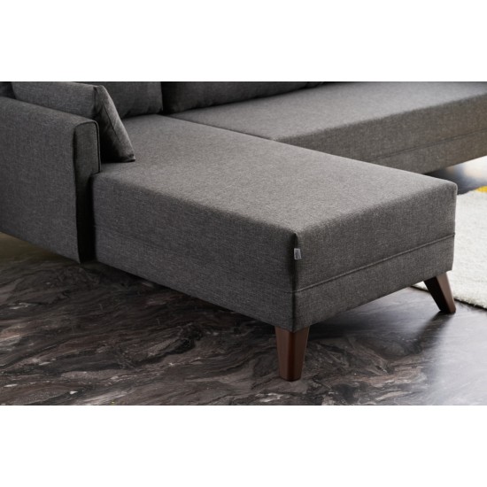 Corner Sofa Bella Corner Sofa Left - Anthracite Anthracite Atelier del Sofa Corner Sofa Bella Corner Sofa Left - Anthracite Anthracite