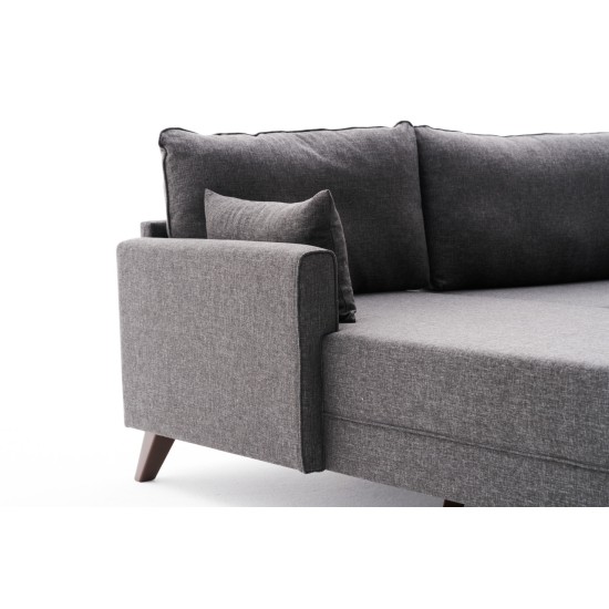 Corner Sofa Bella Corner Sofa Left - Anthracite Anthracite Atelier del Sofa Corner Sofa Bella Corner Sofa Left - Anthracite Anthracite