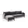 Atelier del Sofa Corner Sofa Bella Corner Sofa Left - Anthracite Anthracite