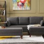 Corner Sofa-Bed Bella Mini Corner Sofa Right - Anthracite Anthracite