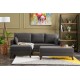 Corner Sofa-Bed Bella Mini Corner Sofa Left - Anthracite Anthracite Atelier del Sofa Corner Sofa-Bed Bella Mini Corner Sofa Left - Anthracite Anthracite