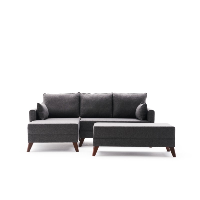 Atelier del Sofa Corner Sofa-Bed Bella Mini Corner Sofa Left - Anthracite Anthracite