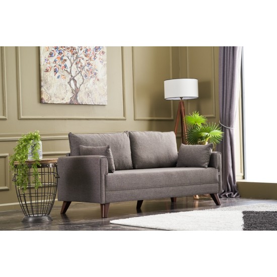 Διθέσιος Καναπές - Bella Sofa - Χρώμα Καφέ - 177x81x85εκ Διθέσιος Καναπές - Bella Sofa - Χρώμα Καφέ - 177x81x85εκ