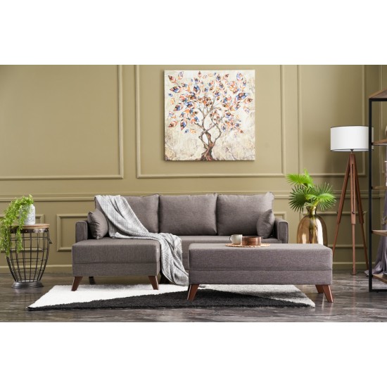 Corner Sofa-Bed Bella Mini Corner Sofa Left - Brown Brown Atelier del Sofa Corner Sofa-Bed Bella Mini Corner Sofa Left - Brown Brown