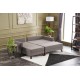 Corner Sofa-Bed Bella Mini Corner Sofa Left - Brown Brown Atelier del Sofa Corner Sofa-Bed Bella Mini Corner Sofa Left - Brown Brown