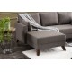 Corner Sofa-Bed Bella Mini Corner Sofa Left - Brown Brown Atelier del Sofa Corner Sofa-Bed Bella Mini Corner Sofa Left - Brown Brown