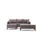 Corner Sofa-Bed Bella Mini Corner Sofa Left - Brown Brown Atelier del Sofa Corner Sofa-Bed Bella Mini Corner Sofa Left - Brown Brown