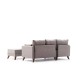 Corner Sofa-Bed Bella Mini Corner Sofa Left - Brown Brown Atelier del Sofa Corner Sofa-Bed Bella Mini Corner Sofa Left - Brown Brown