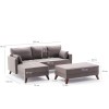 Atelier del Sofa Corner Sofa-Bed Bella Mini Corner Sofa Left - Brown Brown