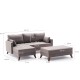 Corner Sofa-Bed Bella Mini Corner Sofa Left - Brown Brown Atelier del Sofa Corner Sofa-Bed Bella Mini Corner Sofa Left - Brown Brown