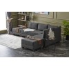 Atelier del Sofa Corner Sofa-Bed Fly Right - Anthracite Anthracite