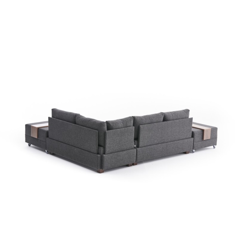 Atelier del Sofa Corner Sofa-Bed Fly Right - Anthracite Anthracite