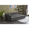 Atelier del Sofa Corner Sofa-Bed Fly Left - Anthracite Anthracite