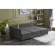 Atelier del Sofa Corner Sofa-Bed Fly Left - Anthracite Anthracite