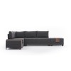 Atelier del Sofa Corner Sofa-Bed Fly Left - Anthracite Anthracite