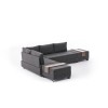 Atelier del Sofa Corner Sofa-Bed Fly Left - Anthracite Anthracite