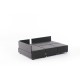 Atelier del Sofa Corner Sofa-Bed Fly Left - Anthracite Anthracite