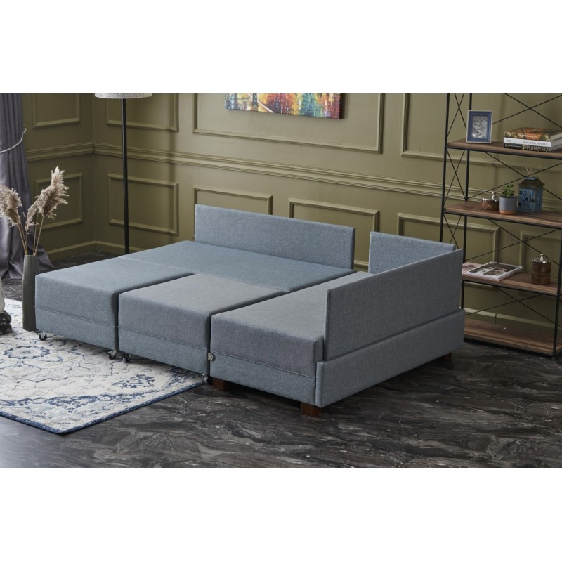 Atelier del Sofa Corner Sofa-Bed Fly Right - Blue Blue
